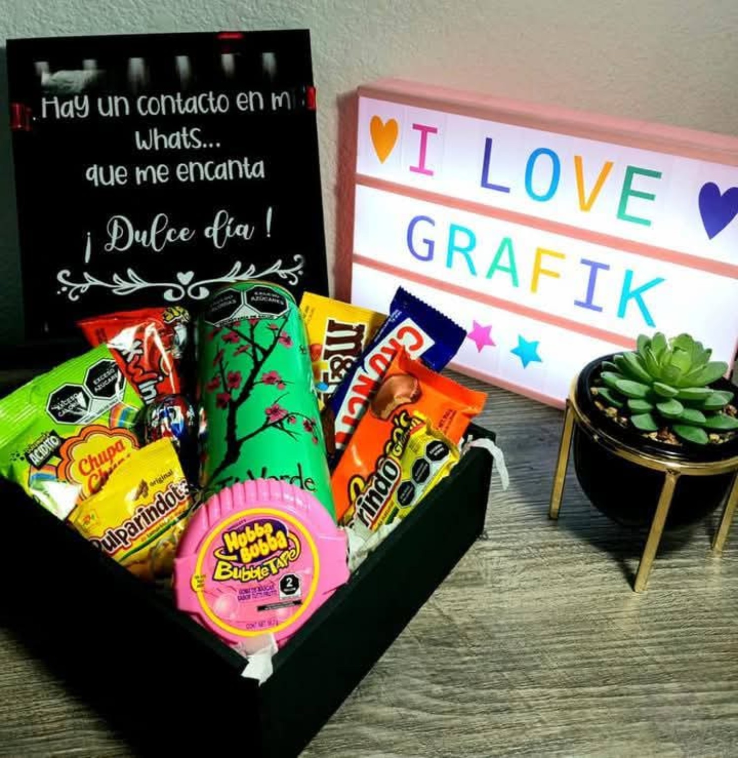 Caja de dulces personalizada