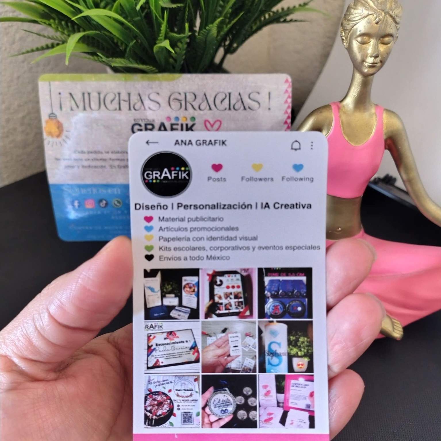 Tarjeta personalizada para redes sociales