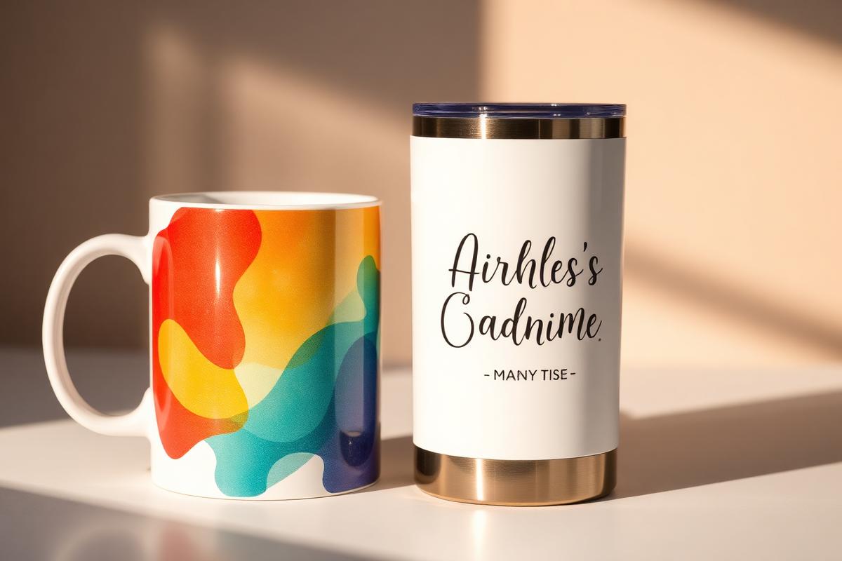 Tazas y termos sublimados listos para entrega
